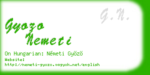gyozo nemeti business card